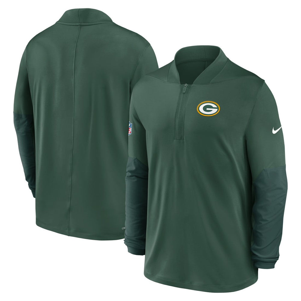 Green Bay Packers Sideline Dri-FIT Half-Zip Pullover Green