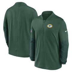 Green Bay Packers Sideline Dri-FIT Half-Zip Pullover Green