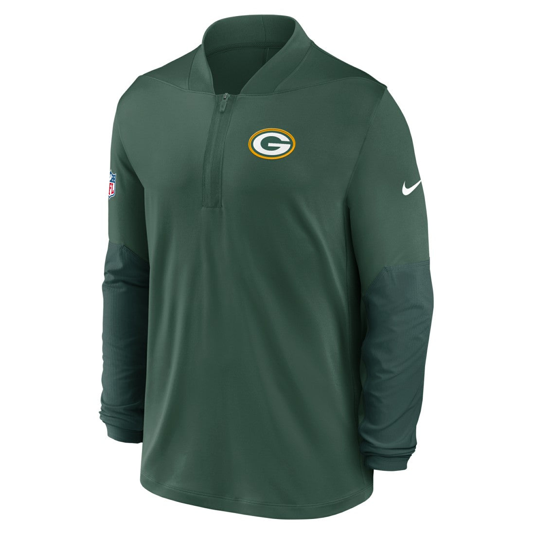 Green Bay Packers Sideline Dri-FIT Half-Zip Pullover Green