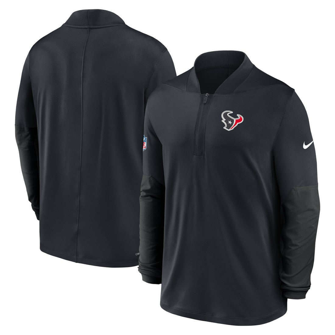 Houston Texans Sideline Dri-FIT Half-Zip Pullover Navy