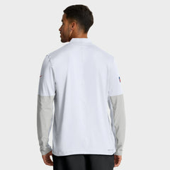 Kansas City Chiefs Sideline Dri-FIT Half-Zip Pullover White