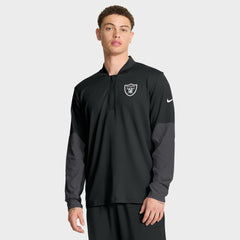 Las Vegas Raiders Sideline Dri-FIT Half-Zip Pullover Black