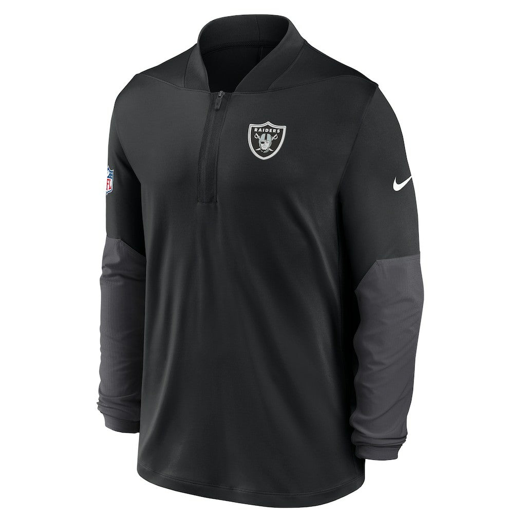 Las Vegas Raiders Sideline Dri-FIT Half-Zip Pullover Black