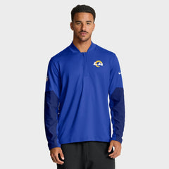 Los Angeles Rams Sideline Dri-FIT Half-Zip Pullover Royal