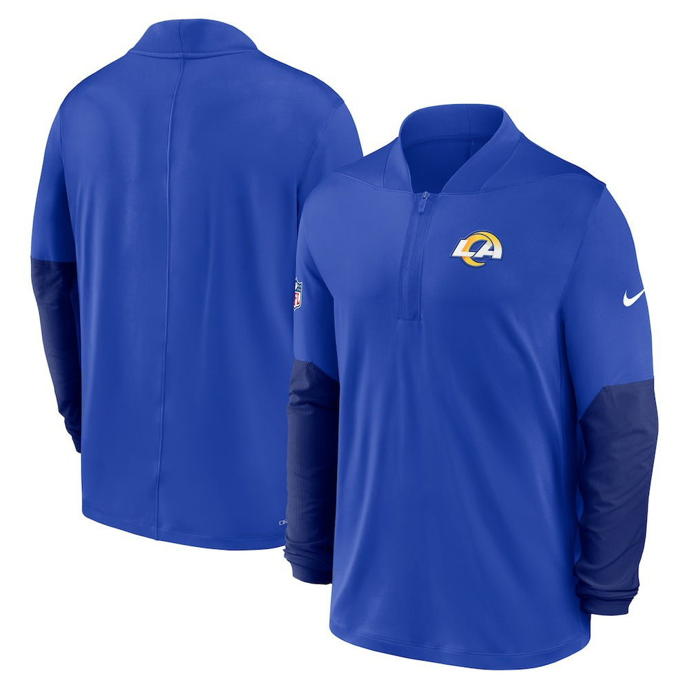 Los Angeles Rams Sideline Dri-FIT Half-Zip Pullover Royal