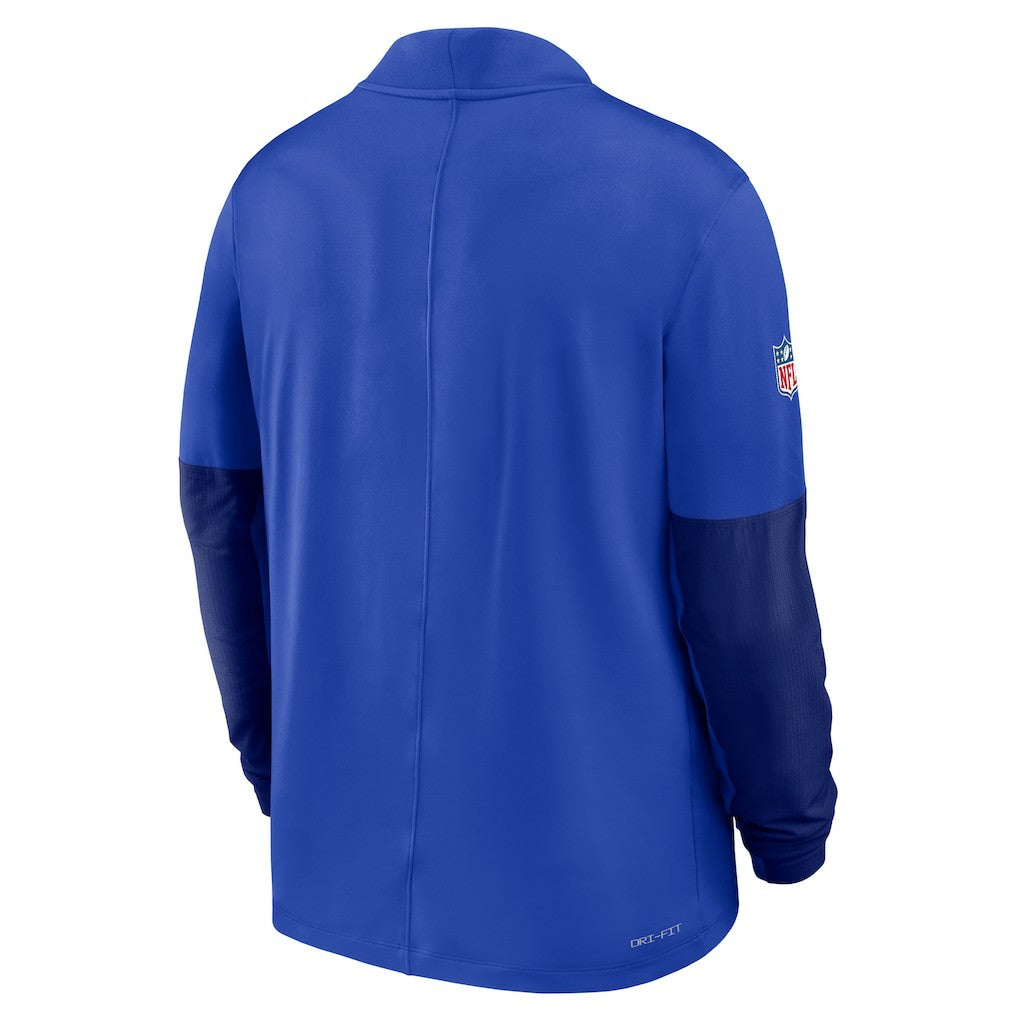 Los Angeles Rams Sideline Dri-FIT Half-Zip Pullover Royal