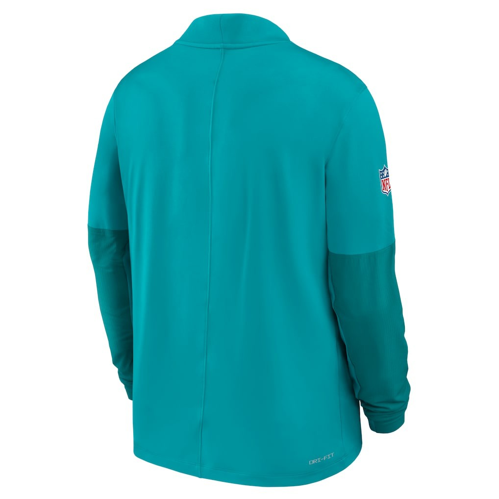 Miami Dolphins Sideline Dri-FIT Half-Zip Pullover Aqua