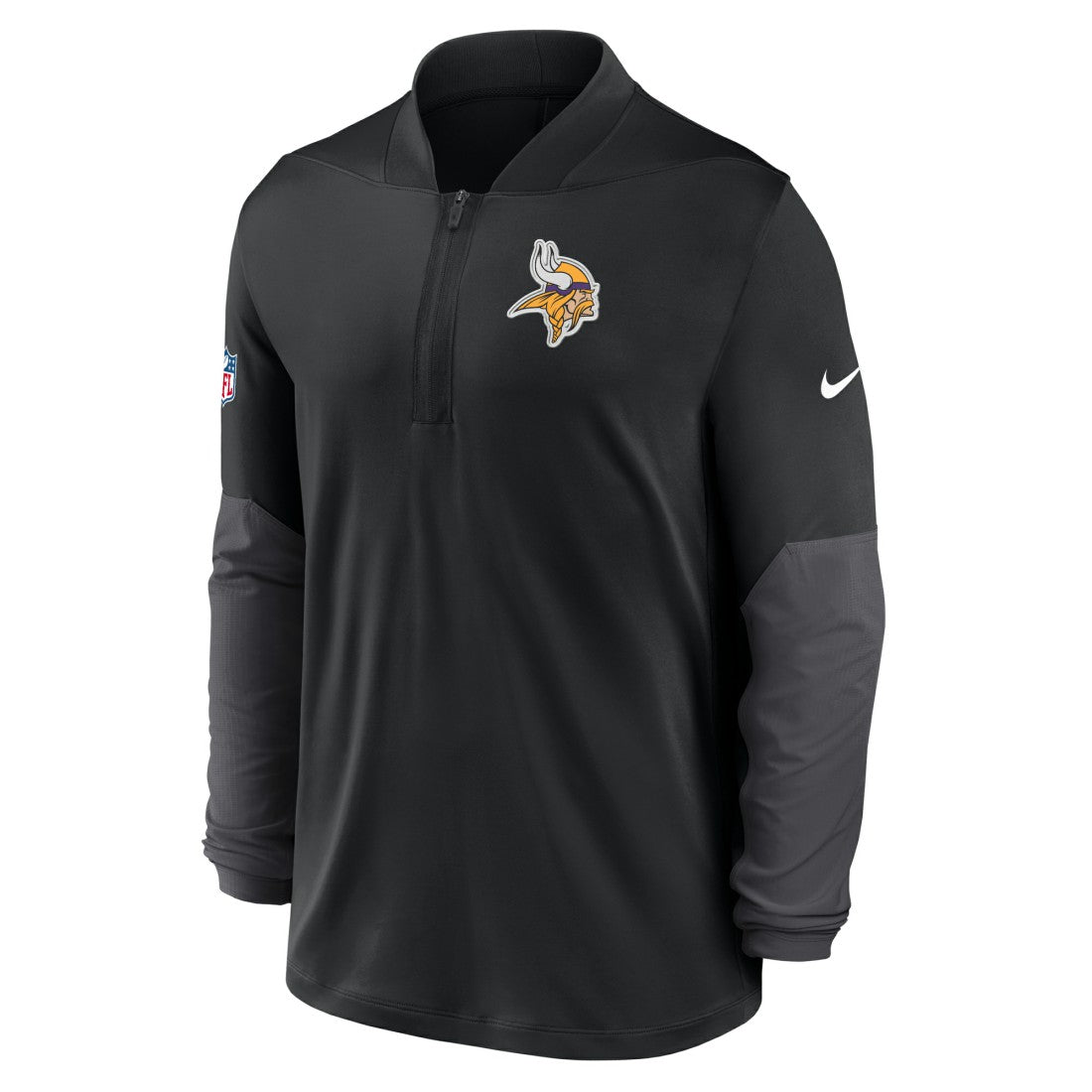 Minnesota Vikings Sideline Dri-FIT Half-Zip Pullover Black
