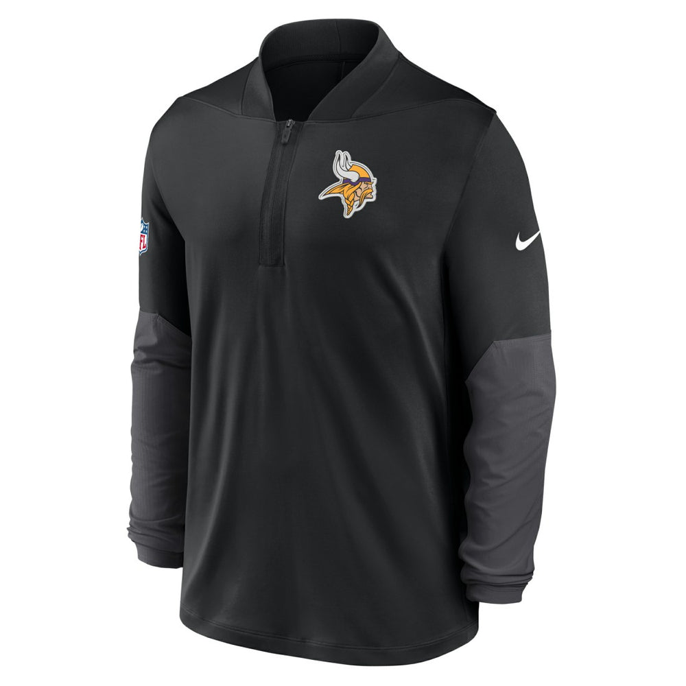 Minnesota Vikings Sideline Dri-FIT Half-Zip Pullover Black