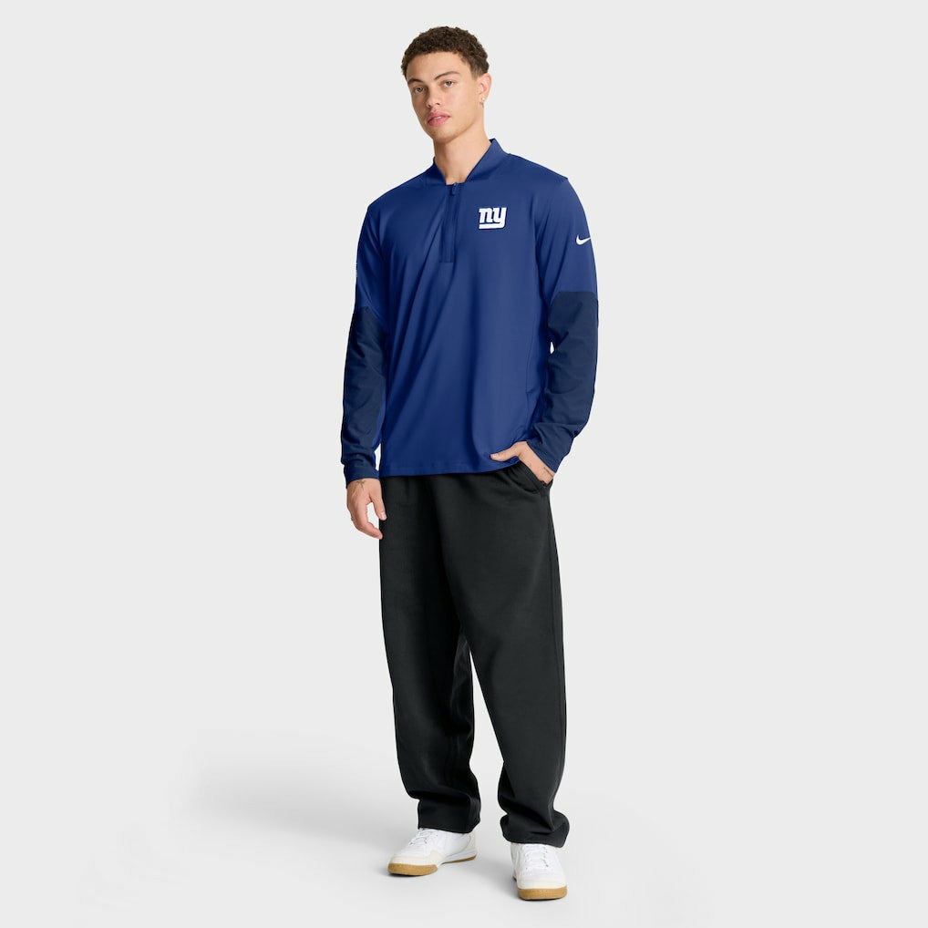New York Giants Sideline Dri-FIT Half-Zip Pullover Royal