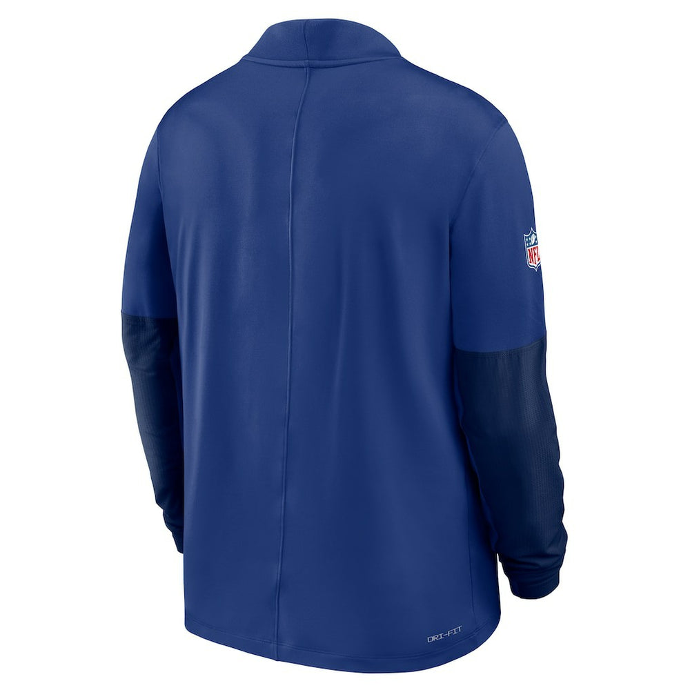 New York Giants Sideline Dri-FIT Half-Zip Pullover Royal