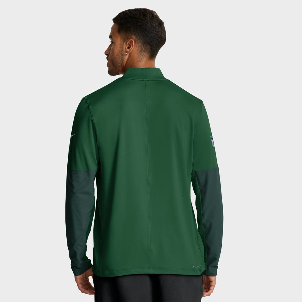 New York Jets Sideline Dri-FIT Half-Zip Pullover Green