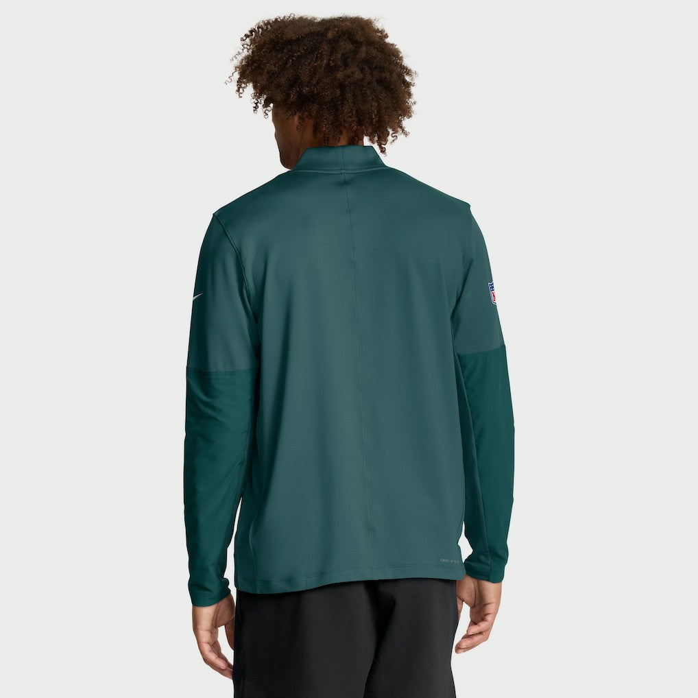 Philadelphia Eagles Sideline Dri-FIT Half-Zip Pullover Green