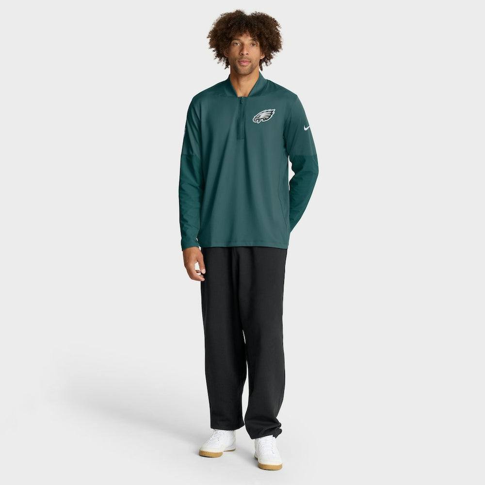 Philadelphia Eagles Sideline Dri-FIT Half-Zip Pullover Green