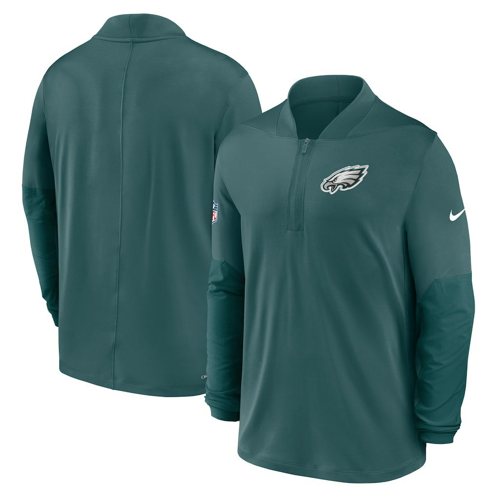 Philadelphia Eagles Sideline Dri-FIT Half-Zip Pullover Green