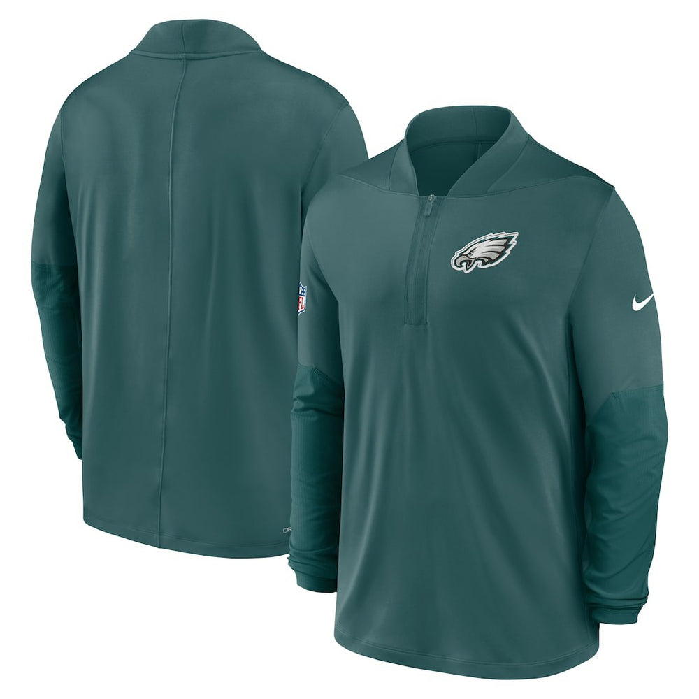 Philadelphia Eagles Sideline Dri-FIT Half-Zip Pullover Green