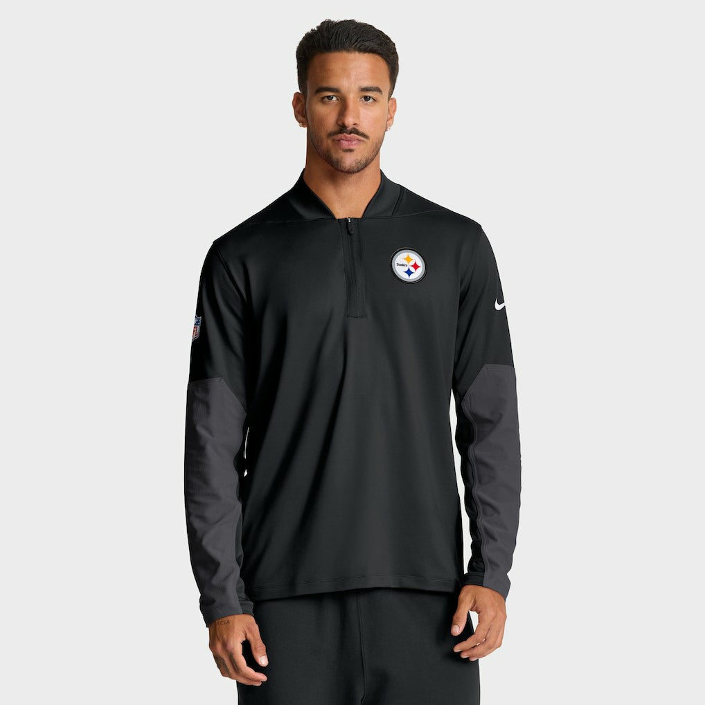 Pittsburgh Steelers Sideline Dri-FIT Half-Zip Pullover Black