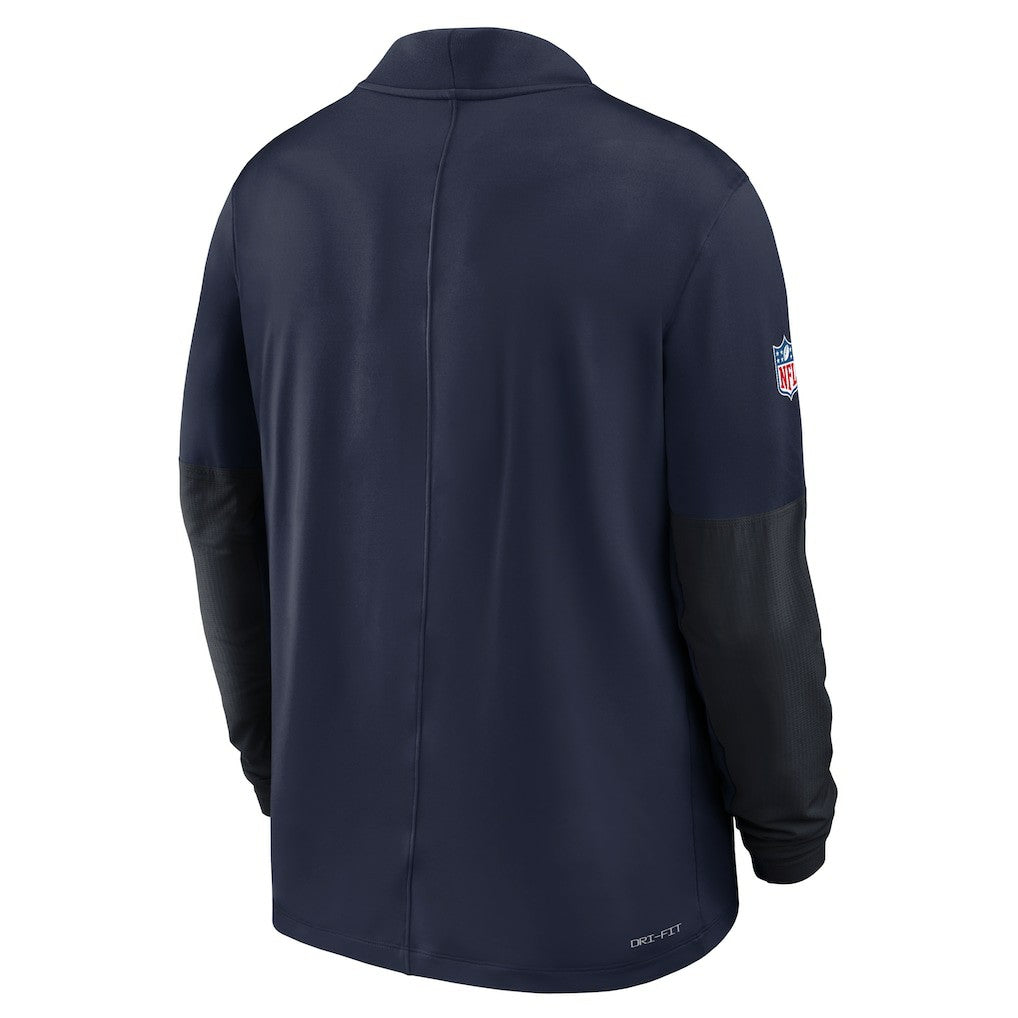 Seattle Seahawks Sideline Dri-FIT Half-Zip Pullover College Navy