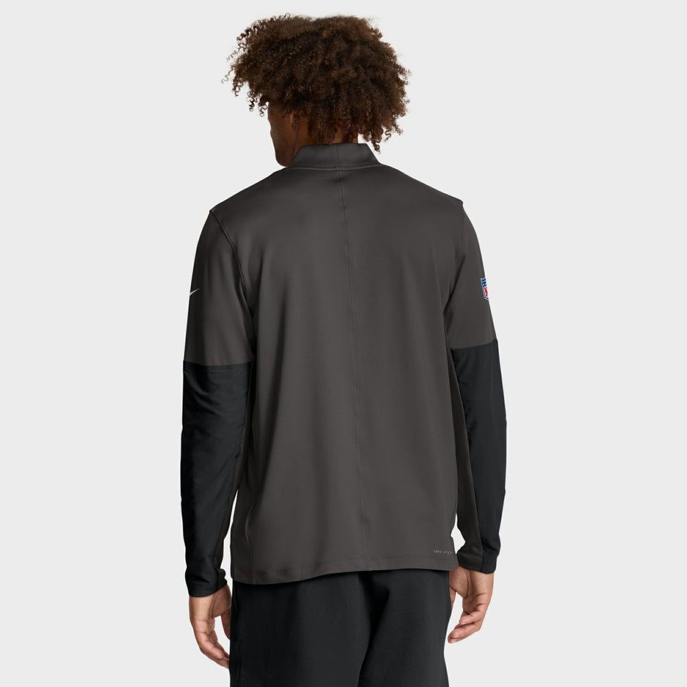 Tampa Bay Buccaneers Sideline Dri-FIT Half-Zip Pullover Pewter