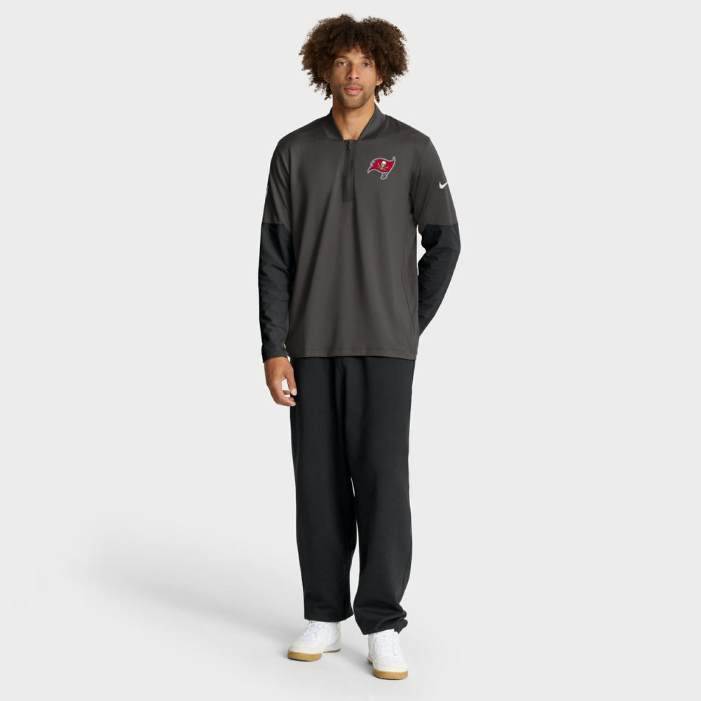 Tampa Bay Buccaneers Sideline Dri-FIT Half-Zip Pullover Pewter
