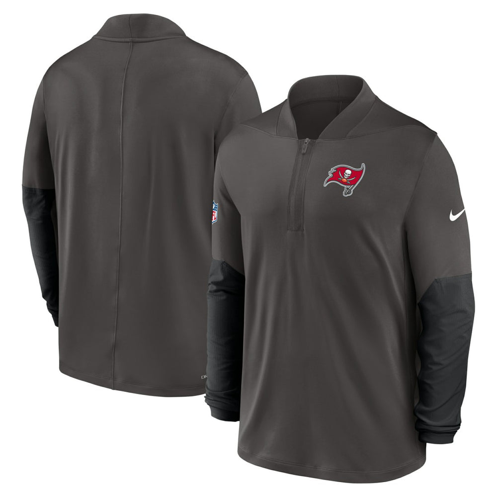 Tampa Bay Buccaneers Sideline Dri-FIT Half-Zip Pullover Pewter
