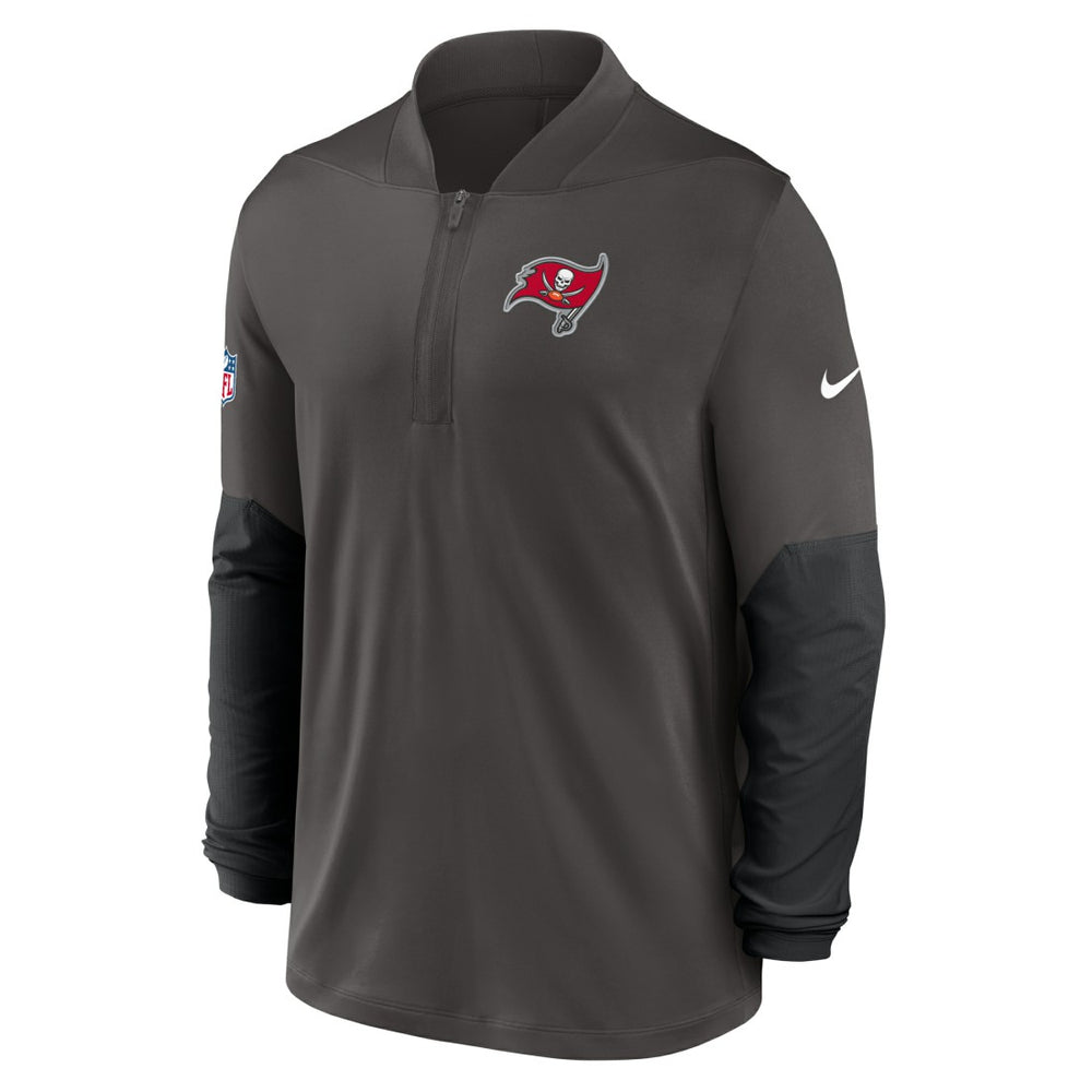 Tampa Bay Buccaneers Sideline Dri-FIT Half-Zip Pullover Pewter