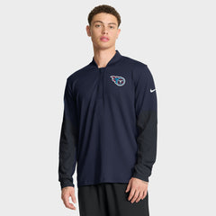 Tennessee Titans Sideline Dri-FIT Half-Zip Pullover Navy