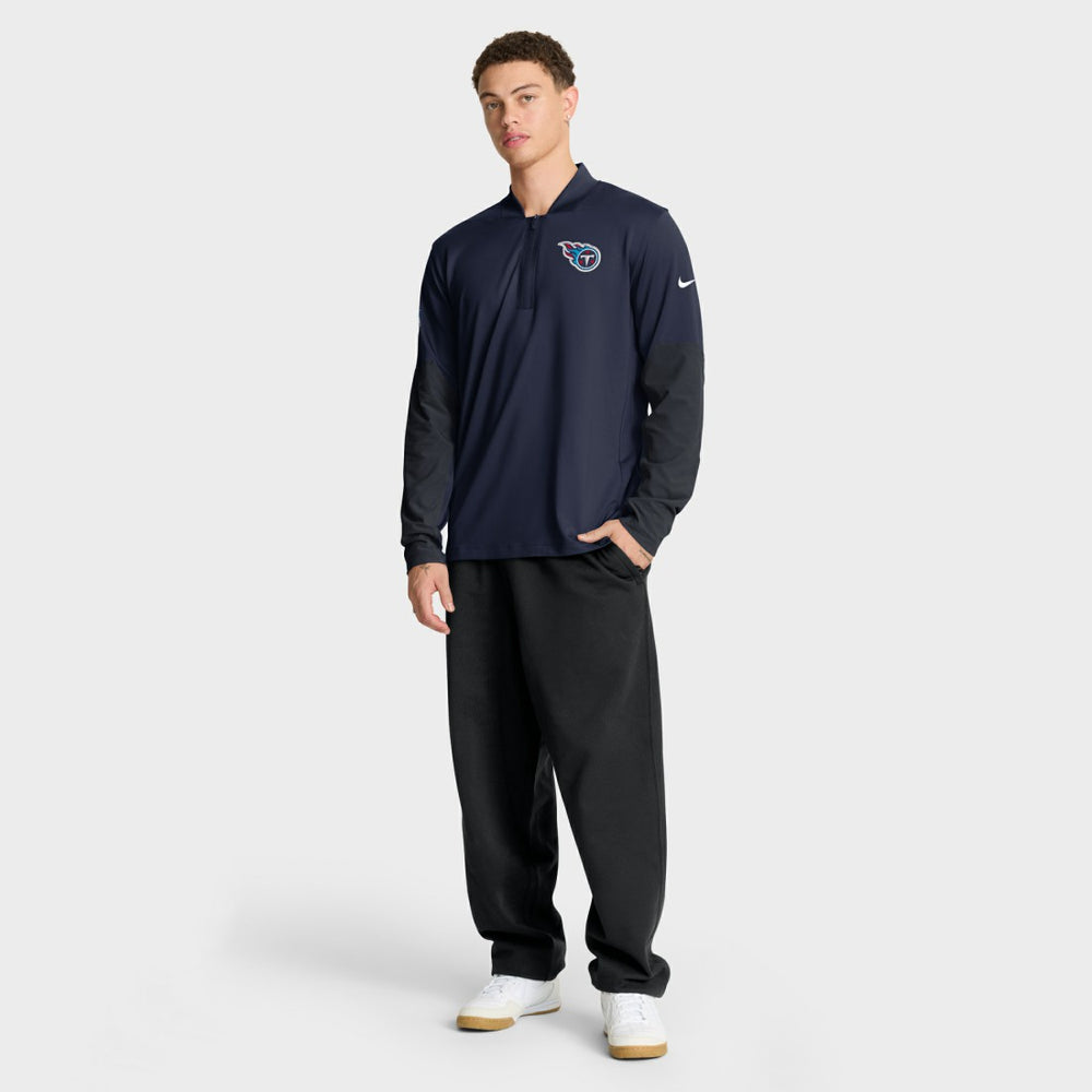 Tennessee Titans Sideline Dri-FIT Half-Zip Pullover Navy