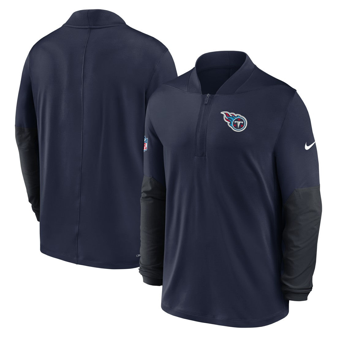 Tennessee Titans Sideline Dri-FIT Half-Zip Pullover Navy