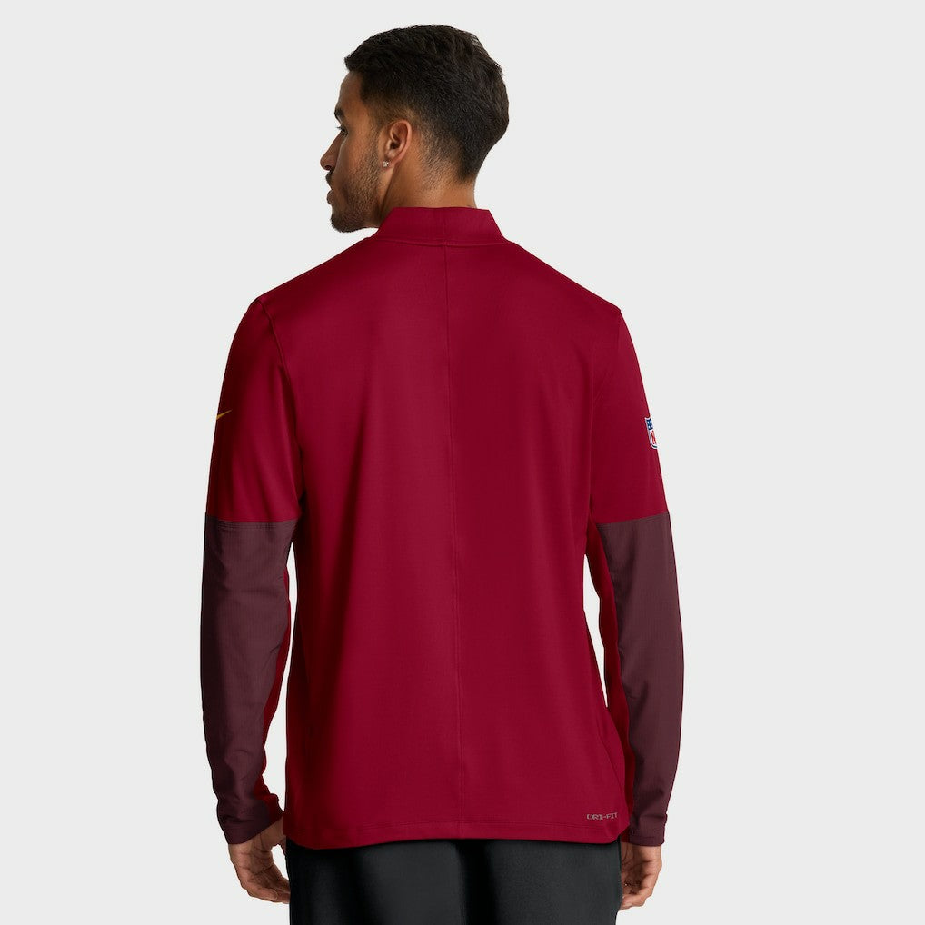 Washington Commanders Sideline Dri-FIT Half-Zip Pullover Burgundy