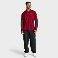 Washington Commanders Sideline Dri-FIT Half-Zip Pullover Burgundy