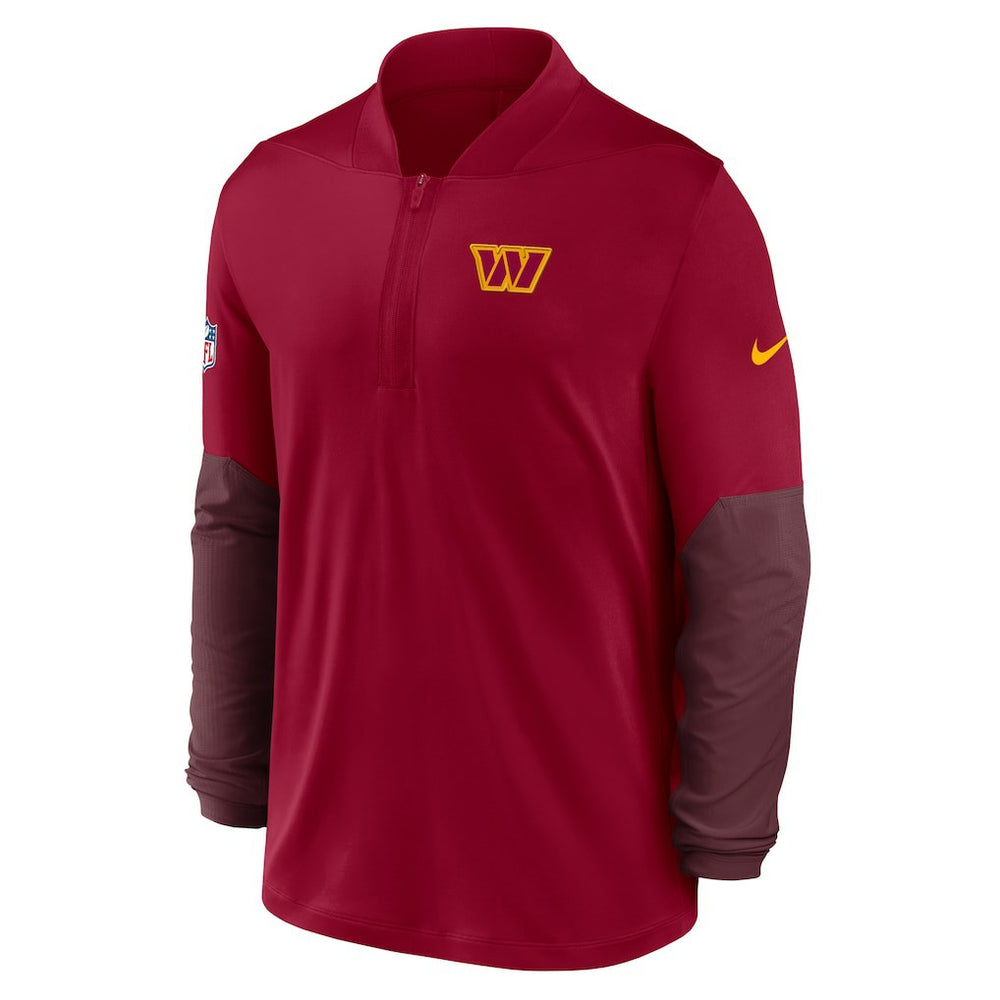 Washington Commanders Sideline Dri-FIT Half-Zip Pullover Burgundy