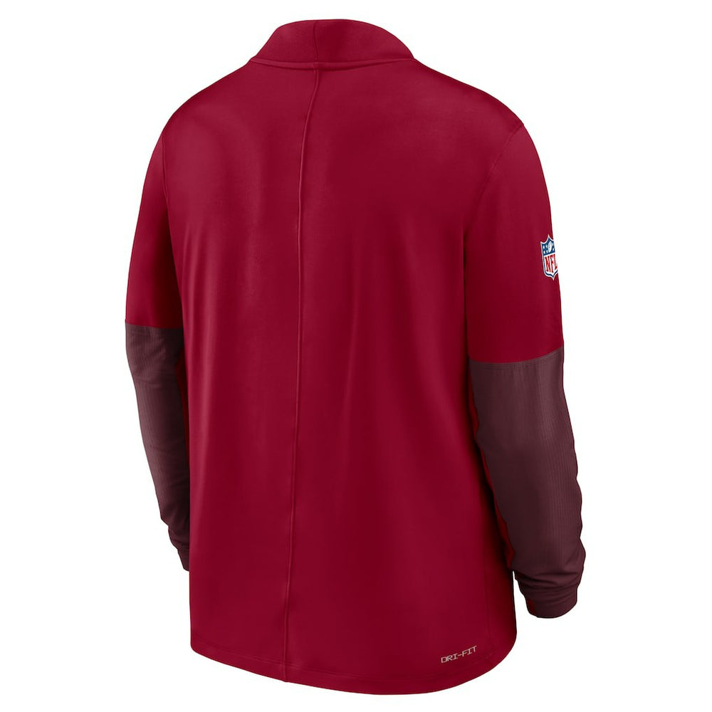 Washington Commanders Sideline Dri-FIT Half-Zip Pullover Burgundy