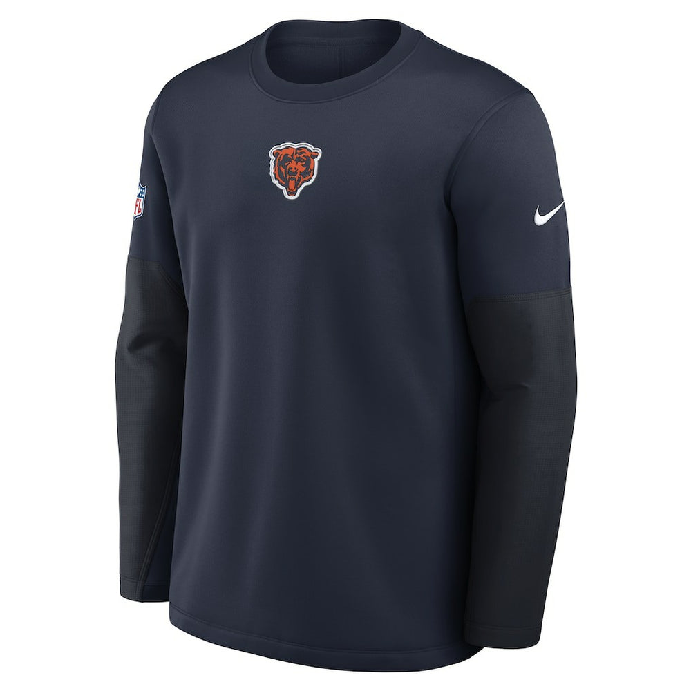 Chicago Bears Sideline Coach Therma-FIT Long Sleeve T-Shirt Navy