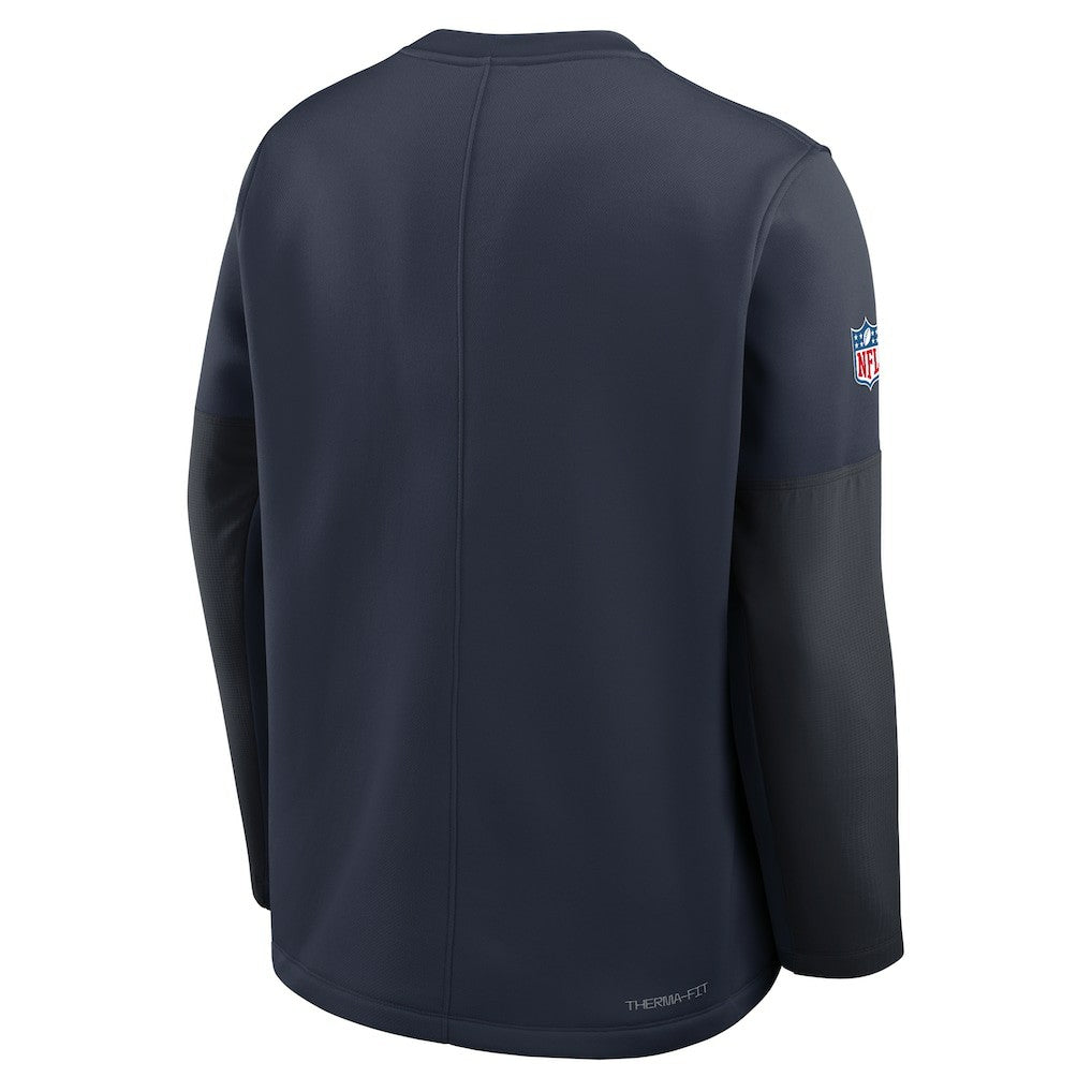 Chicago Bears Sideline Coach Therma-FIT Long Sleeve T-Shirt Navy