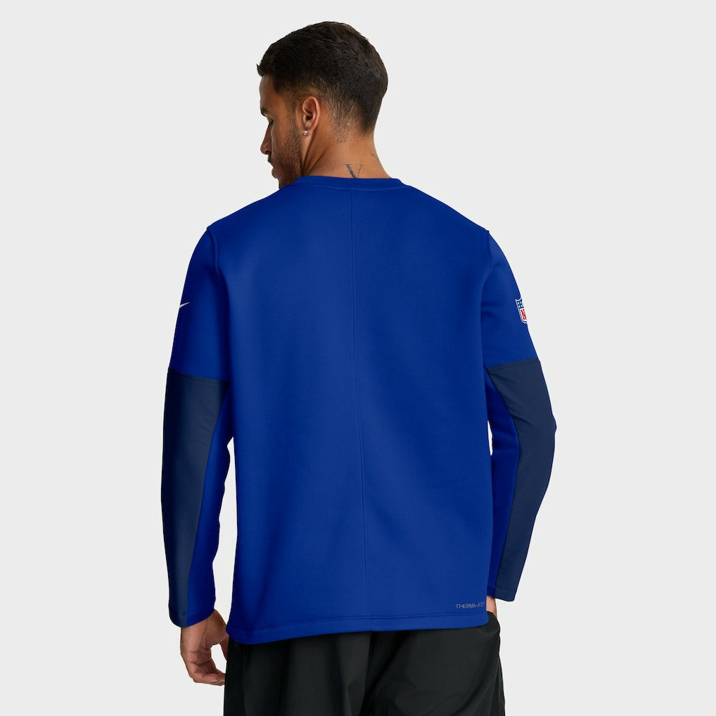 Buffalo Bills Sideline Coach Therma-FIT Long Sleeve T-Shirt Royal