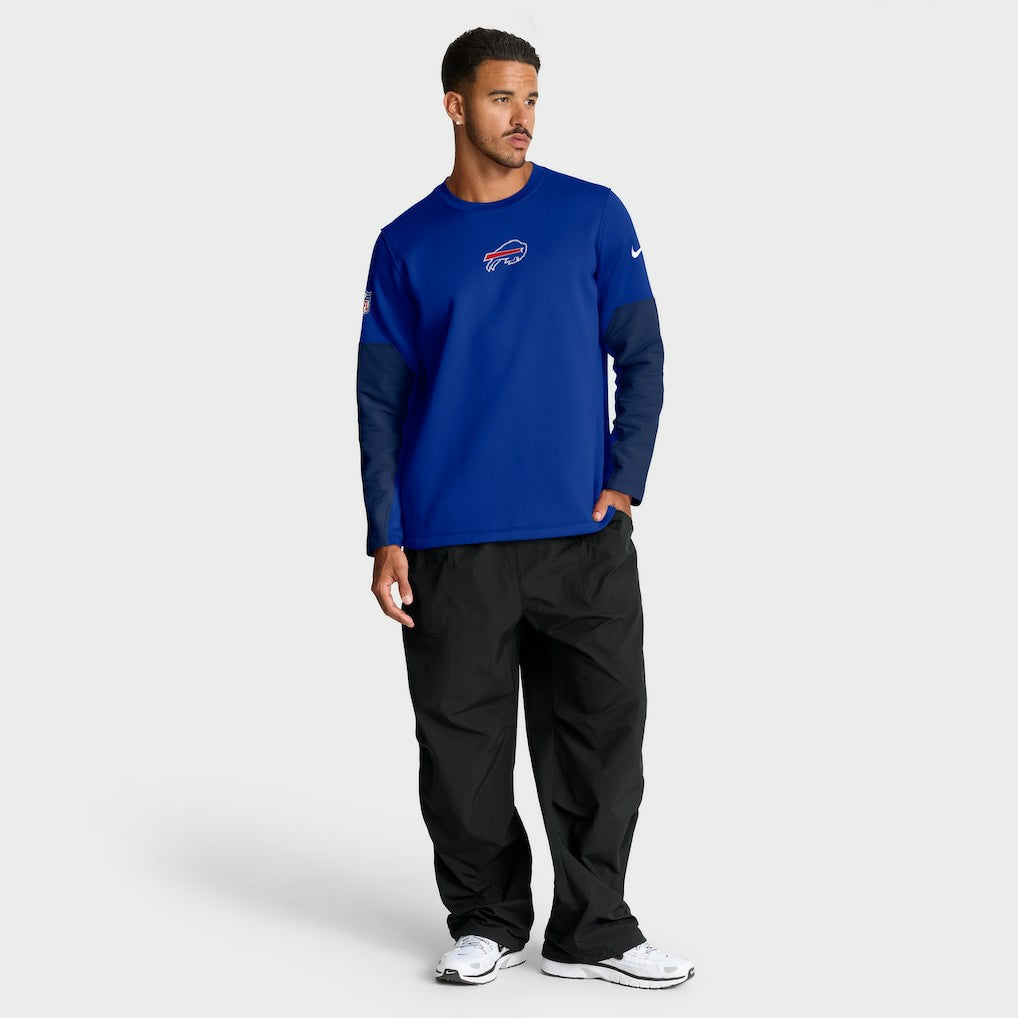 Buffalo Bills Sideline Coach Therma-FIT Long Sleeve T-Shirt Royal