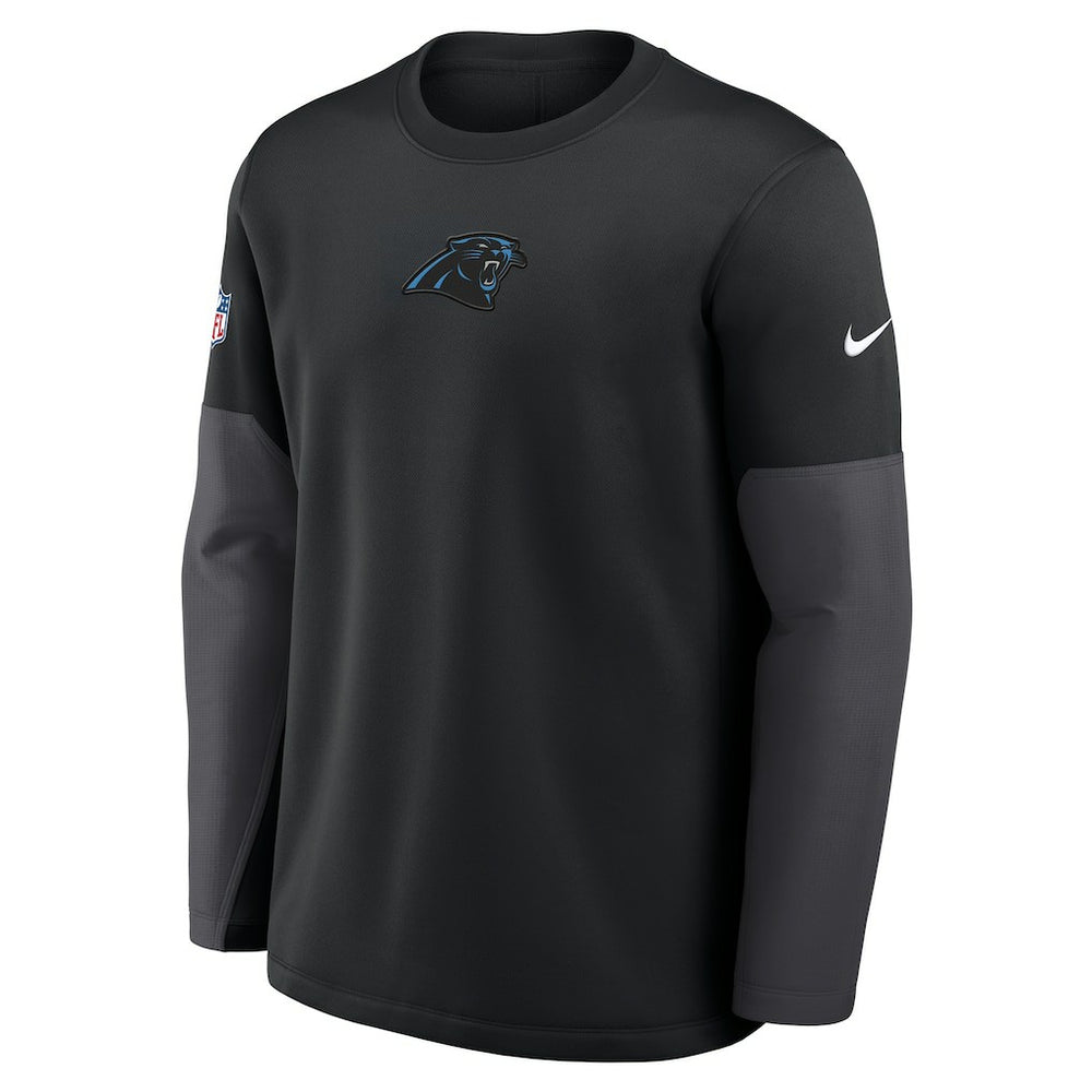 Carolina Panthers Sideline Coach Therma-FIT Long Sleeve T-Shirt Black