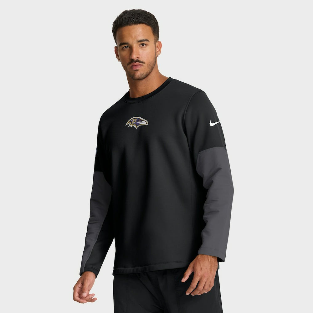 Baltimore Ravens Sideline Coach Therma-FIT Long Sleeve T-Shirt Black