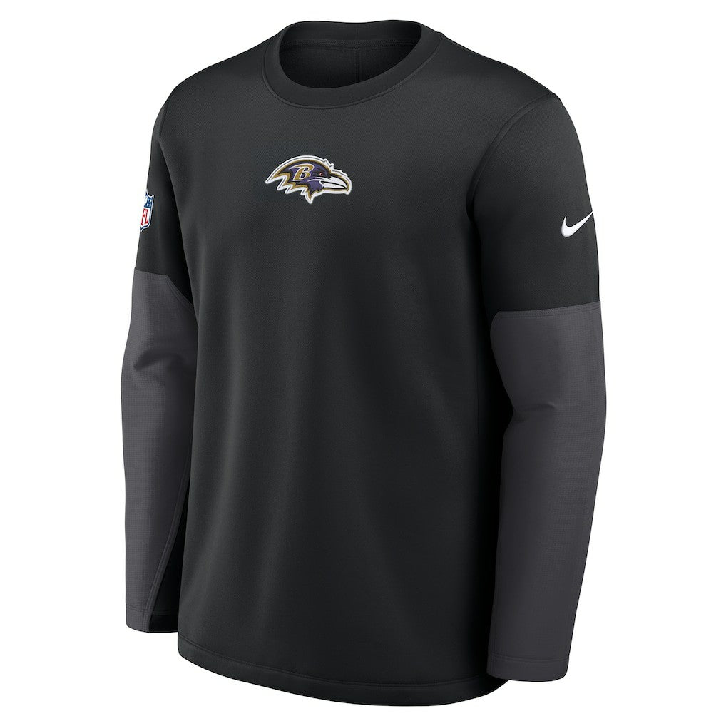 Baltimore Ravens Sideline Coach Therma-FIT Long Sleeve T-Shirt Black