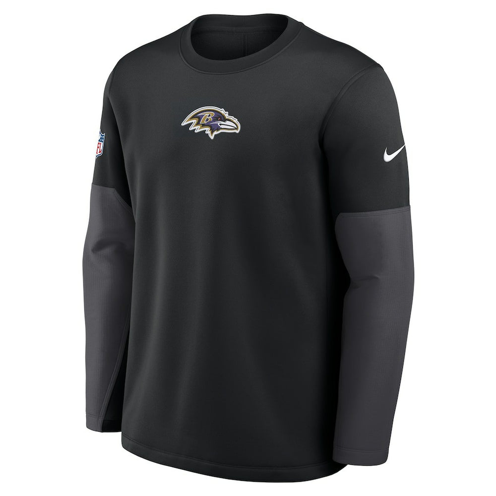 Baltimore Ravens Sideline Coach Therma-FIT Long Sleeve T-Shirt Black