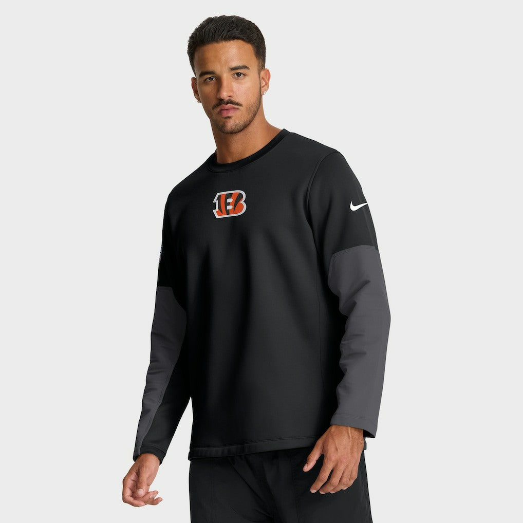 Cincinnati Bengals Sideline Coach Therma-FIT Long Sleeve T-Shirt Black