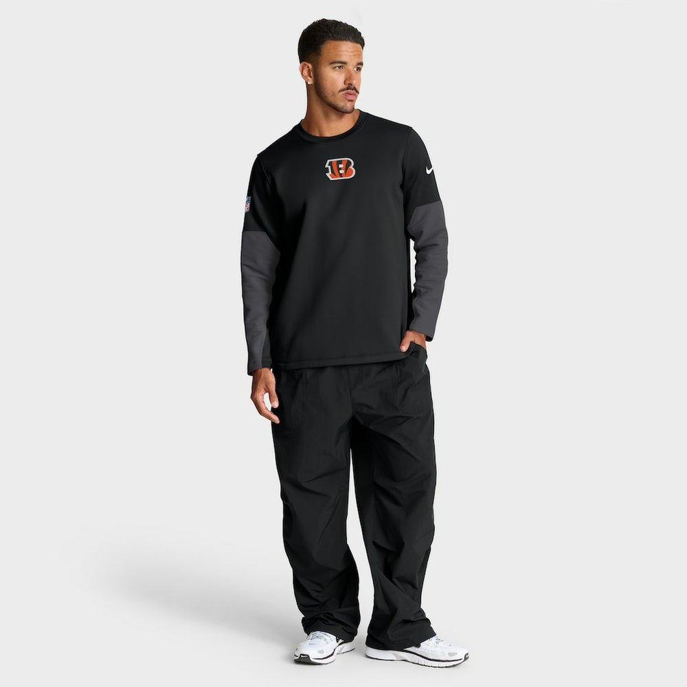 Cincinnati Bengals Sideline Coach Therma-FIT Long Sleeve T-Shirt Black