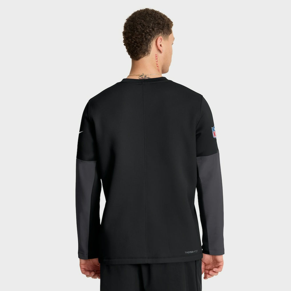 Las Vegas Raiders Sideline Coach Therma-FIT Long Sleeve T-Shirt Black