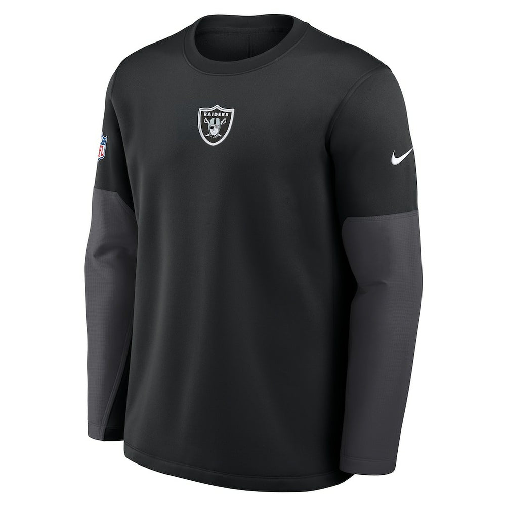 Las Vegas Raiders Sideline Coach Therma-FIT Long Sleeve T-Shirt Black
