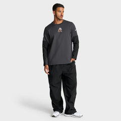 Cleveland Browns Sideline Coach Therma-FIT Long Sleeve T-Shirt Anthracite