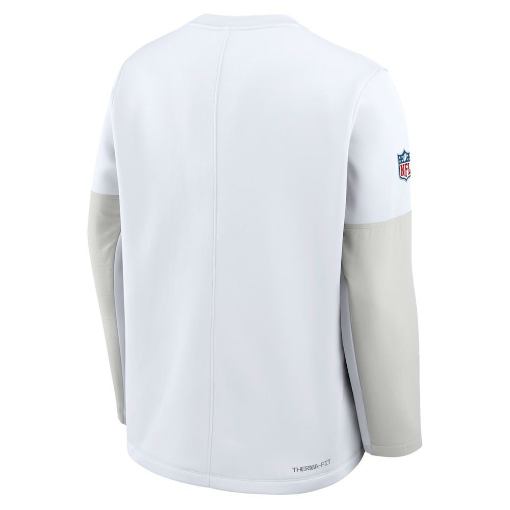 Dallas Cowboys Sideline Coach Therma-FIT Long Sleeve T-Shirt White