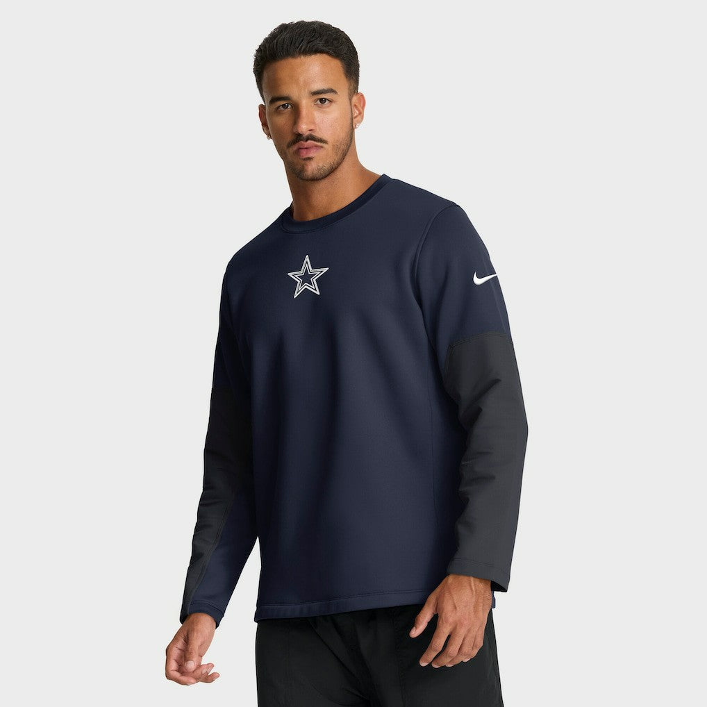 Dallas Cowboys Sideline Coach Therma-FIT Long Sleeve T-Shirt Navy