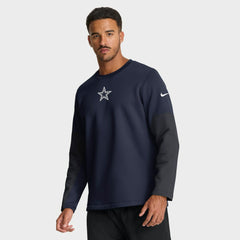 Dallas Cowboys Sideline Coach Therma-FIT Long Sleeve T-Shirt Navy