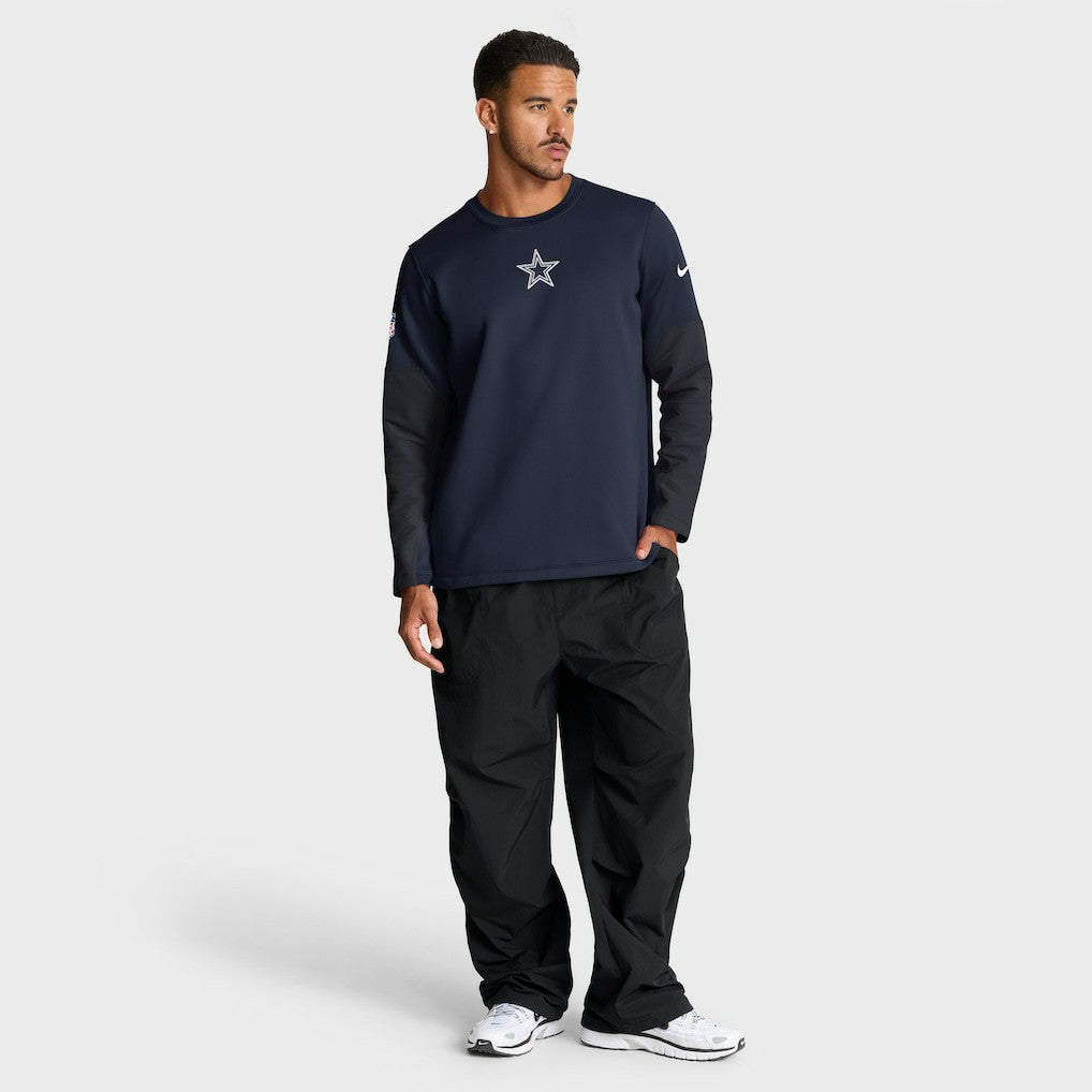Dallas Cowboys Sideline Coach Therma-FIT Long Sleeve T-Shirt Navy